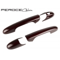 FIAT 500 Door Handles by Feroce - Carbon Fiber - Red Candy